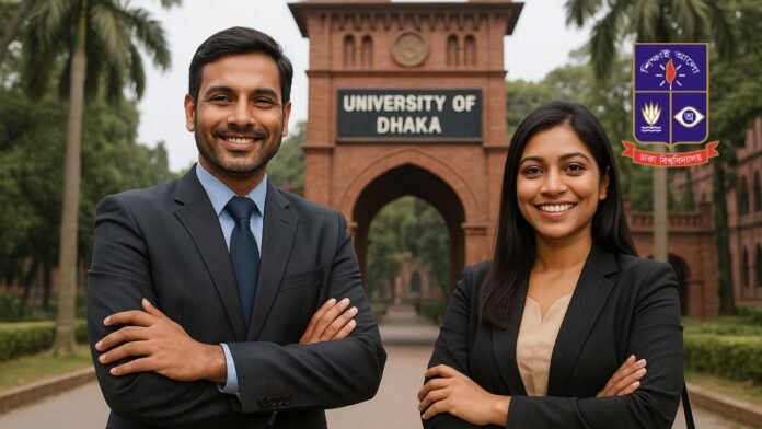 Business professionals attending Executive MBA class at University of Dhaka