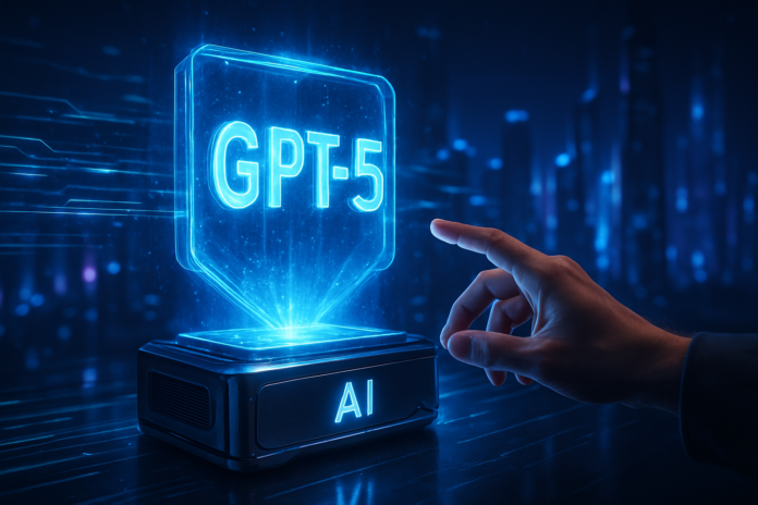 OpenAI GPT-5 launch announcement with AI features and upgrades