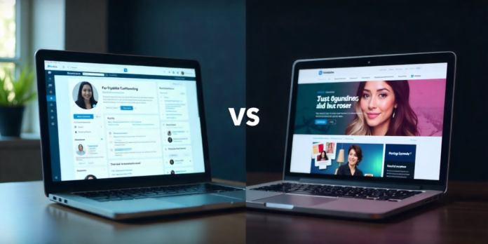 A split-screen image showing a professional LinkedIn profile on one side and a creative online portfolio website on the other, comparing their importance for remote jobs.A split-screen image showing a professional LinkedIn profile on one side and a creative online portfolio website on the other, comparing their importance for remote jobs.A split-screen image showing a professional LinkedIn profile on one side and a creative online portfolio website on the other, comparing their importance for remote jobs.A split-screen image showing a professional LinkedIn profile on one side and a creative online portfolio website on the other, comparing their importance for remote jobs.A split-screen image showing a professional LinkedIn profile on one side and a creative online portfolio website on the other, comparing their importance for remote jobs.