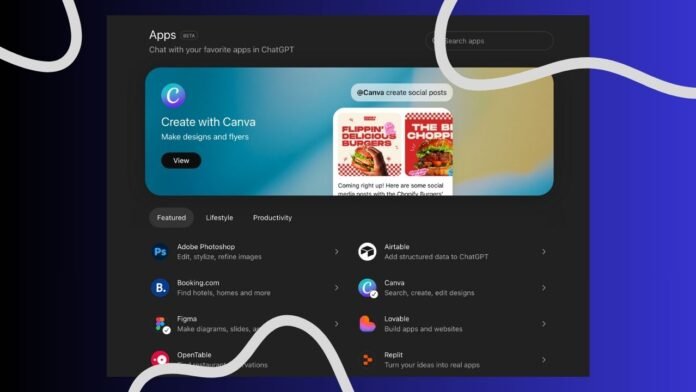 OpenAI ChatGPT apps ecosystem visual