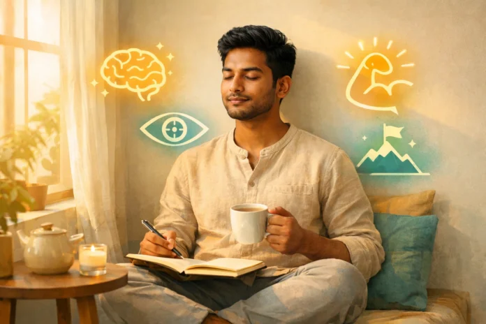 “Person practicing daily habits to improve mental strength and emotional resilience”